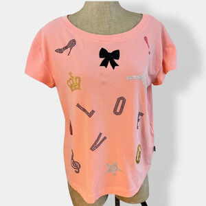 LOVE‎ MOSCHINO Embellished Pink T-Shirt 8